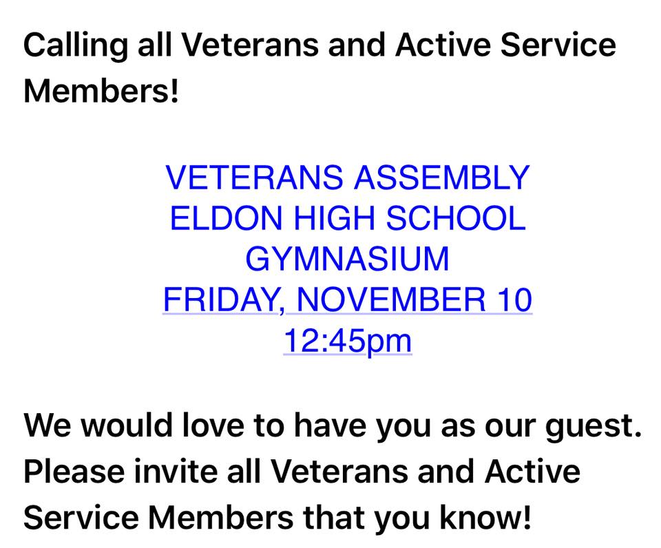 Veterans Assembly Eldon School District
